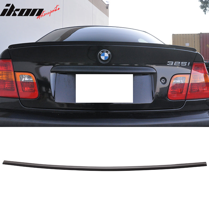 1999-2005 BMW E46 PV Style Black Trunk Spoiler PUF