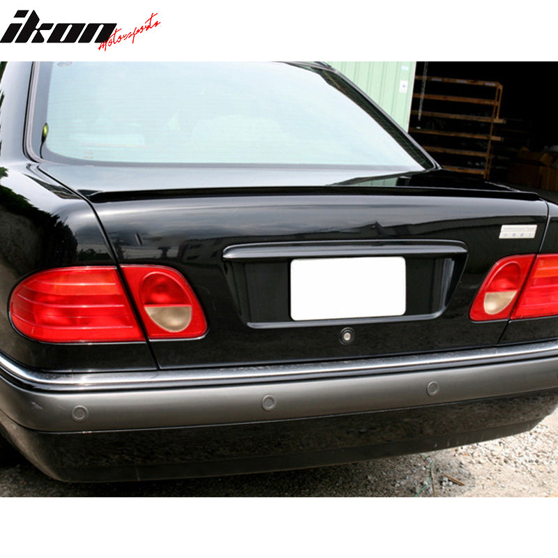 Compatible With 2006-2011 BMW E90 3 Series Sedan PU Flexible Unpainted Black Trunk Spoiler - Other Color Available