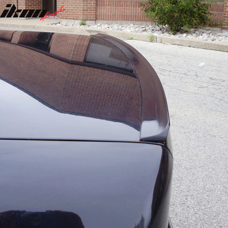 Trunk Spoiler Compatible With 2005-2010 Infiniti M35 M45 4Dr 4Door, Unpainted Black PU - Other Color Available Rear Roof Tail Spoiler Wing by IKON MOTORSPORTS, 2006 2007 2008 2009