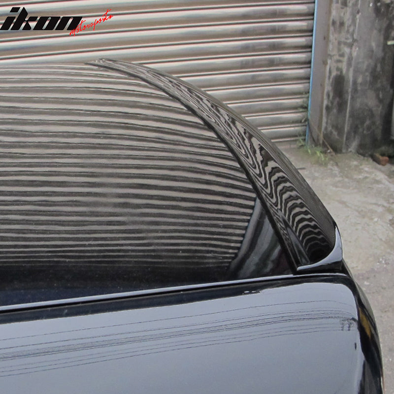 Trunk Spoiler Compatible With 2006-2009 SAAB Aero9 2D 4D, Unpainted Black - PUF - Other Color Available Rear Roof Tail Spoiler Wing by IKON MOTORSPORTS, 2007 2008