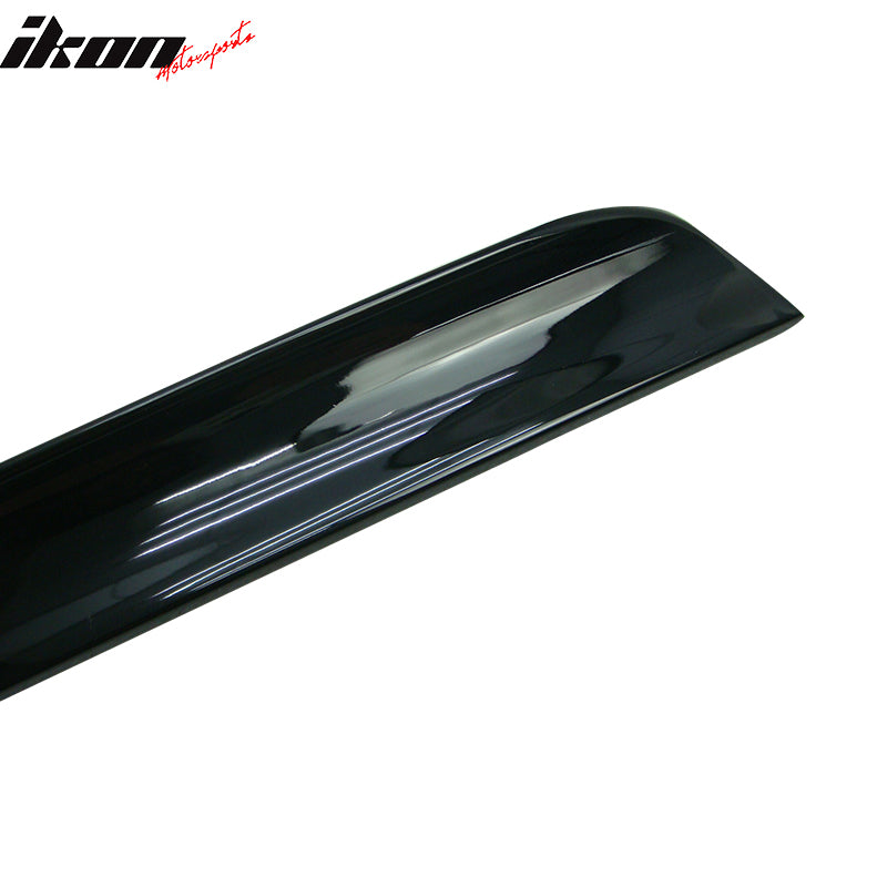 IKON MOTORSPORTS, Pre-painted Trunk Spoiler Compatible With 1999-2009 Jaguar S Type, #PEC Black PUF Rear Deck Lid Wing