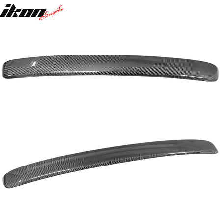 IKON MOTORSPORTS, Roof Spoiler Compatible With 2007-2011 Toyota Camry Asian Model , Matte Carbon Fiber Factory Style Rear Spoiler Wing, 2008 2009 2010