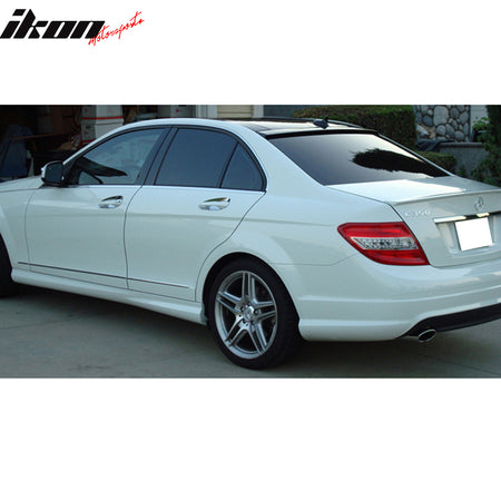 Fits 08-14 Benz C-Class W204 4Dr 4Door ABS OE Style Rear Roof Spoiler