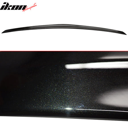 Fits 10-16 Benz W212 Sedan Trunk Spoiler + Roof Wing Painted #197 Obsidian Black