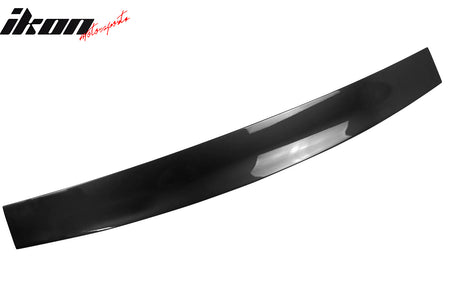 IKON MOTORSPORTS, Rear Window Roof Spoiler Compatible with 2005-2014 Ford Mustang Coupe 2-Door, D Style Painted #UA Ebony ABS Top Roofline Windshield Visor Spoiler Wing