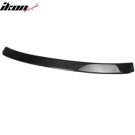 IKON MOTORSPORTS, Roof Spoiler Compatible With 2014-2020 Lexus IS250, IS350, IS300h, IS200t, IS300, IS F Sport Sedan , Matte Carbon Fiber IKON Style Rear Spoiler Wing, 2015 2016 2017 2018 2019