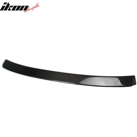 IKON MOTORSPORTS, Roof Spoiler Compatible With 2014-2020 Lexus IS250, IS350, IS300h, IS200t, IS300, IS F Sport Sedan , Matte Carbon Fiber IKON Style Rear Spoiler Wing, 2015 2016 2017 2018 2019