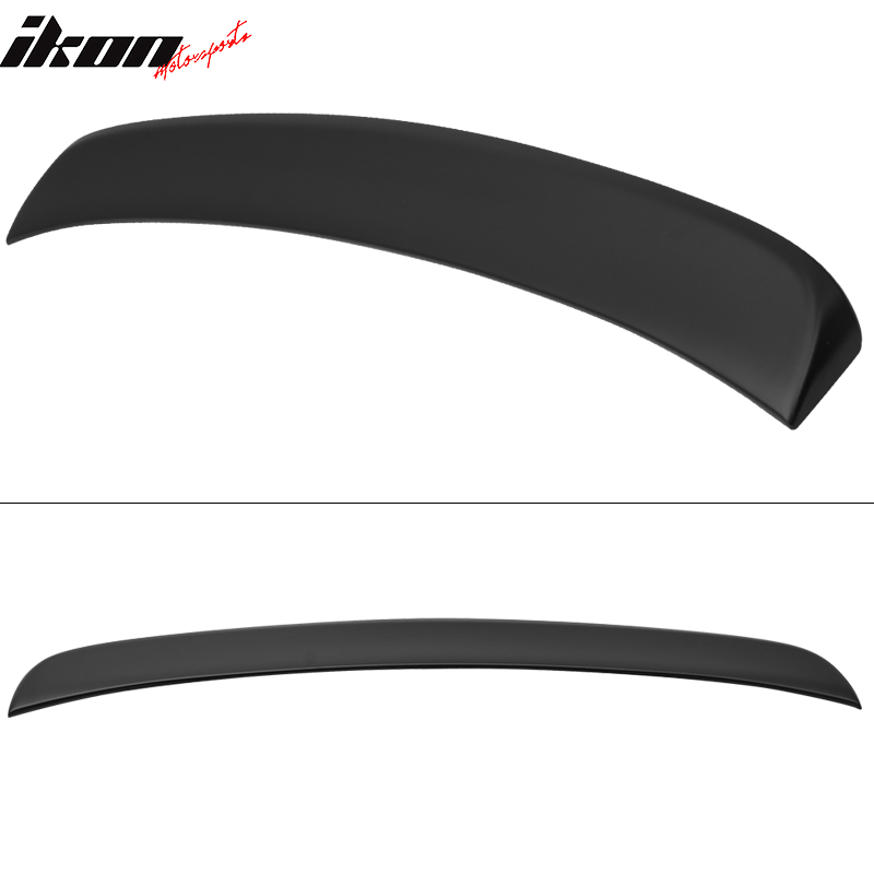 Fits 14-24 Infiniti Q50 IKON Style Rear Roof Window Spoiler Unpainted Black ABS