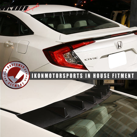 Fits 16-21 Honda Civic 10th FC1 FC2 FC5 V Style Roof Spoiler