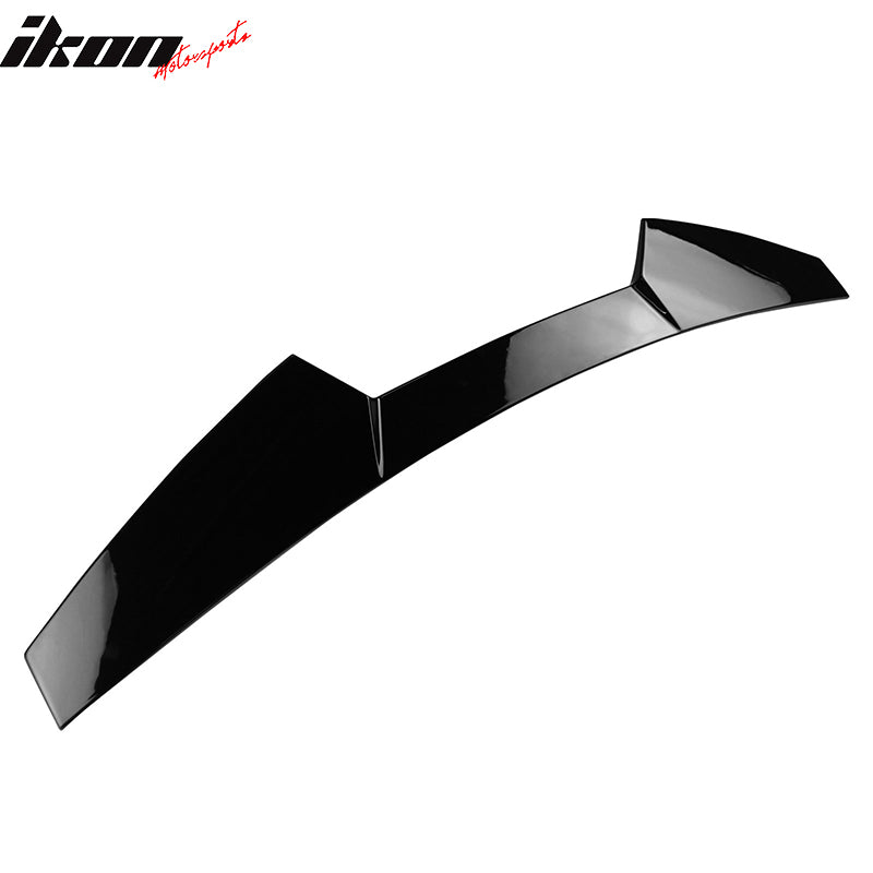 Fits 15-21 Subaru WRX STI V2 Style Rear Roof Spoiler #D4S Black ABS Window Visor