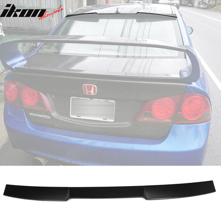 Fits 06-11 Honda Civic Sedan 4-Door V Style Roof Spoiler - ABS