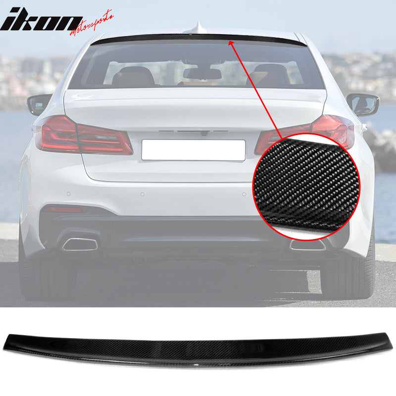 2017-2023 BMW G30 Roof Spoiler Carbon Fiber Rear Window Deflector Lip