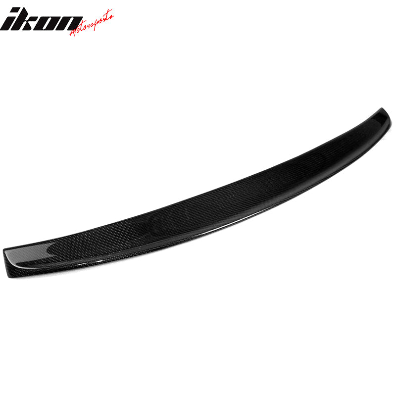 Fits 17-23 BMW G30 5-Series Sedan Carbon Fiber CF Rear Roof Window Spoiler Wing