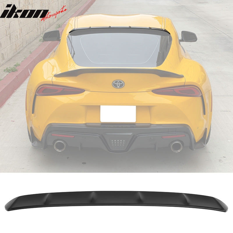 2020-2023 Toyota Supra GR MK5 5th V2 Matte Black Rear Roof Spoiler ABS