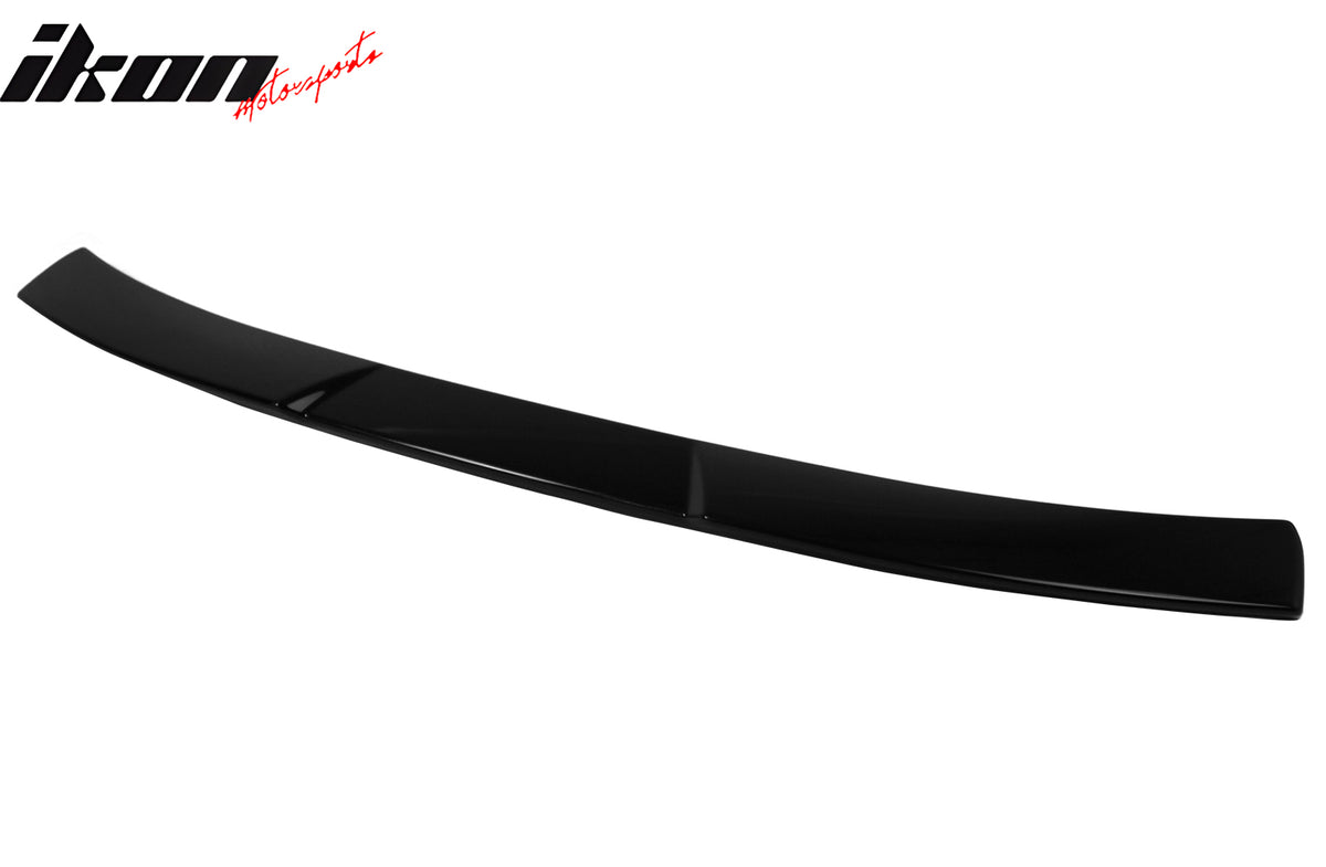 IKON MOTORSPORTS, Rear Window Roof Spoiler Compatible with 2016-2021 Honda Civic 4-Door Sedan, IKON Style Painted #NH547 Berlina Black ABS Top Roofline Windshield Visor Spoiler Wing