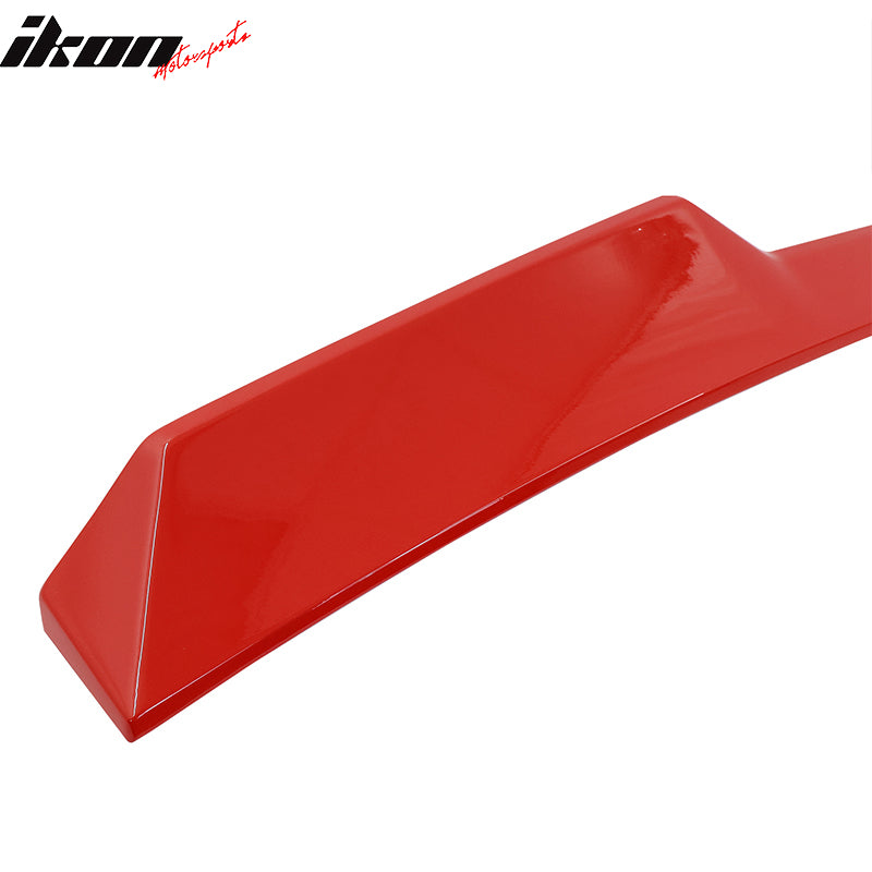 Fit 22-24 Subaru WRX 5th V Style Rear Roof Spoiler ABS Painted #DCK Ignition Red