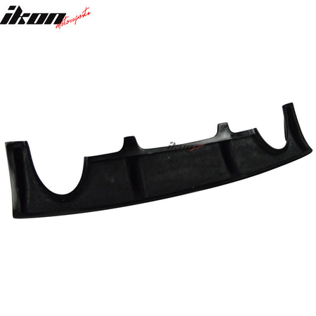 IKON MOTORSPORTS, Rear Diffuser Compatible With 2003-2008 Nissan 350Z Z33 , Matte Carbon Fiber Factory Style Rear Bumper Lip Spoiler Wing, 2004 2005 2006 2007