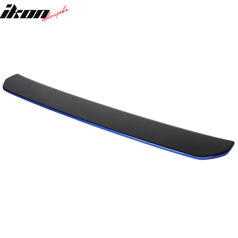 Fits 15-21 Subaru WRX STI Style Rear Bumper Lip Diffuser Painted #K7X Blue Pearl