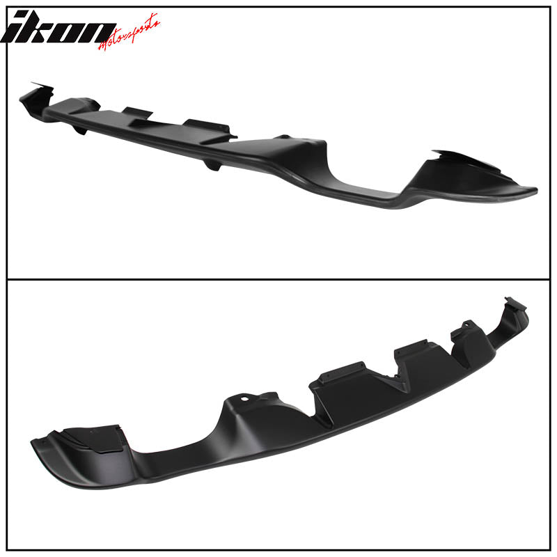 Rear Diffuser Compatible With 2013-2016 Scion FR-S/2013-2020 Subaru BRZ/2017-2020 Toyota 86, ABS Black Rear Bumper Under Lip by IKON MOTORSPORTS, 2014 2015 2016 2017 2018 2019