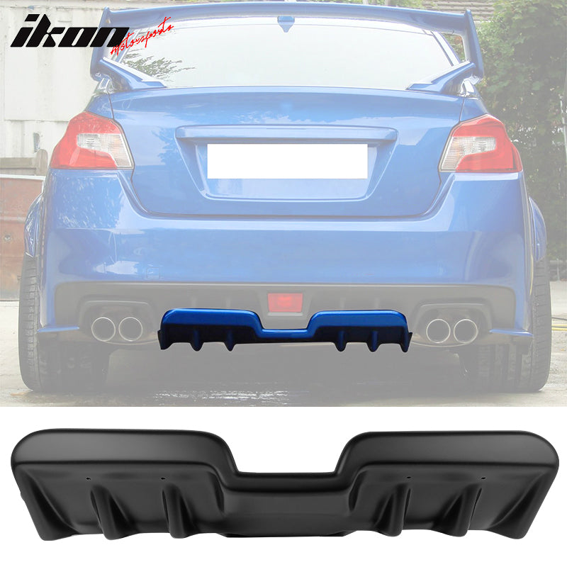 2015-2021 Subaru WRX STI H Style Matte Black Rear Bumper Lip Diffuser