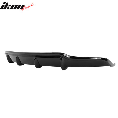 Fits 17-23 Tesla Model 3 Rear Bumper Lip Diffuser V Style Spoiler #PBSB Black