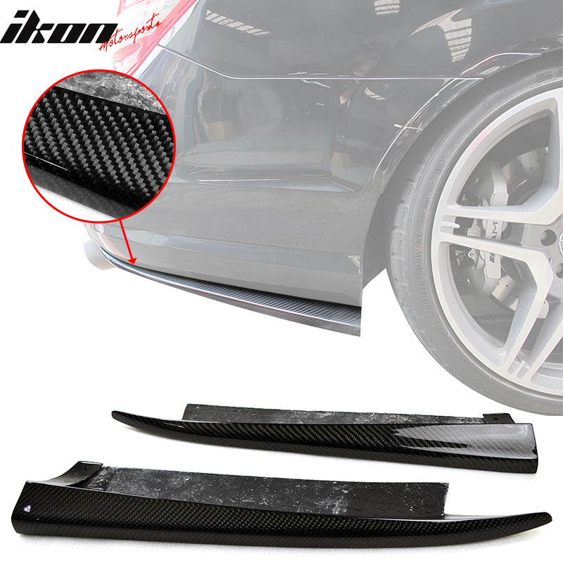 2012-2014 Benz W204 C-Class OE Style Carbon Fiber Rear Bumper Aprons