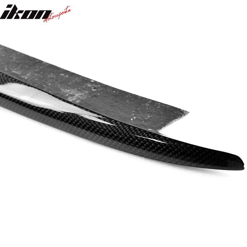 For 12-14 Benz W204 C-Class Rear Bumper Side Aprons OE Style Carbon Fiber Canard