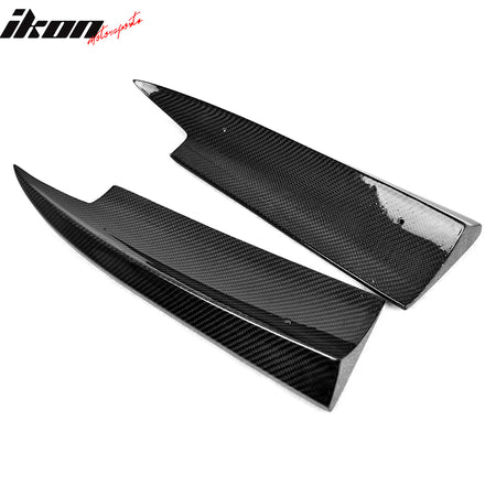 Fits 14-16 Benz W117 CLA-Class Sedan Carbon Fibe CF Rear Bumper Lip Side Aprons