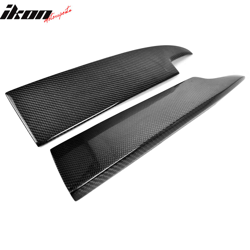 Fits 14-16 Benz W117 CLA-Class Sedan Carbon Fibe CF Rear Bumper Lip Side Aprons