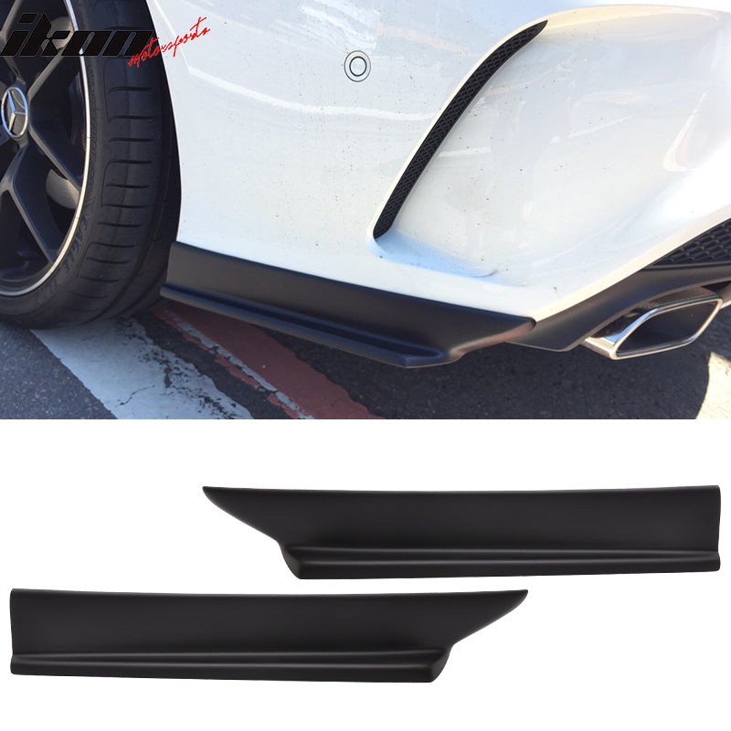 2014-2018 Benz W117 CLA Class Ikon Style Rear Bumper Splitter FRP