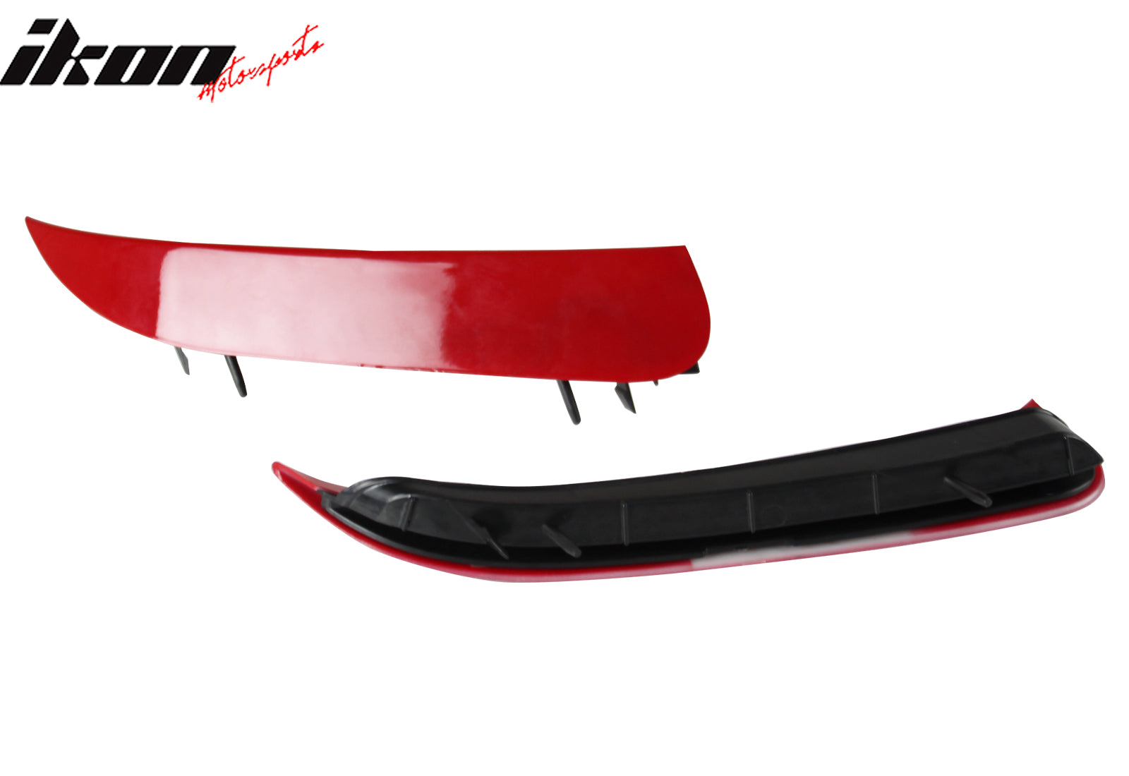 Fits 14-19 Benz W117 C117 CLA-Class Rear Bumper Side Vent Canards Painted #Red