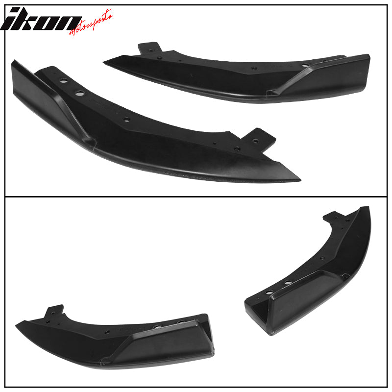 Fits 19-22 Corolla E210 Hatchback Matte Black Rear Diffuser & Bumper Splitter