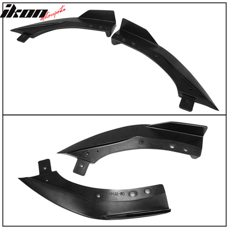 Fits 19-22 Corolla E210 Hatchback Matte Black Rear Diffuser & Bumper Splitter