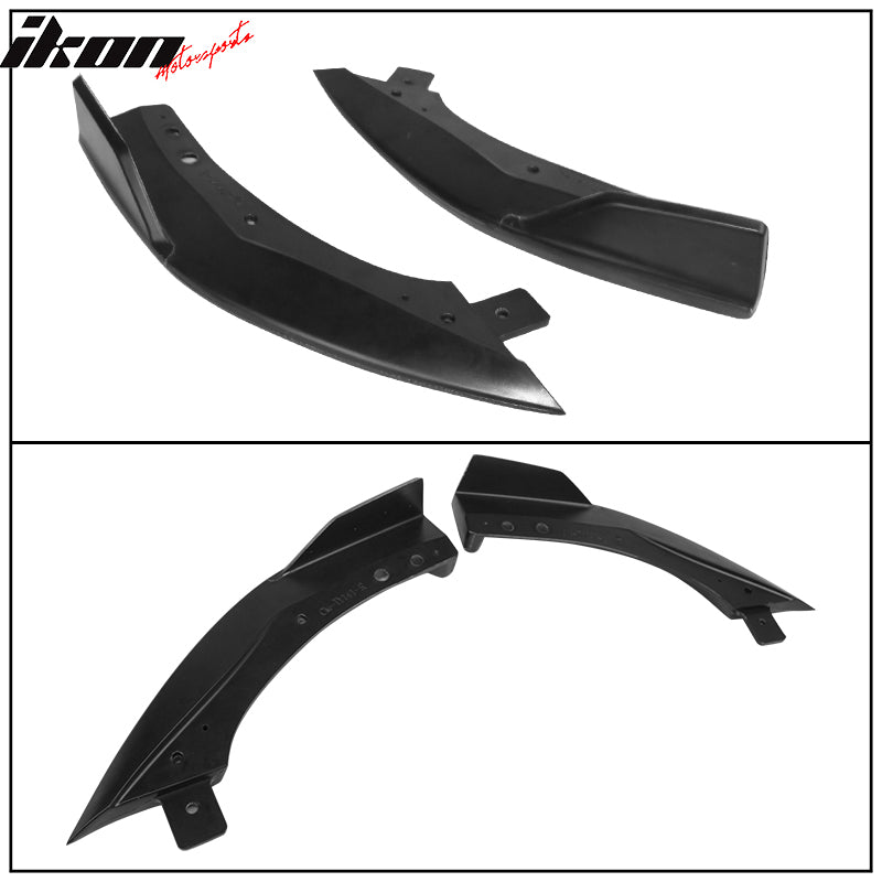 Fits 19-22 Corolla E210 Hatchback Matte Black Rear Diffuser & Bumper Splitter