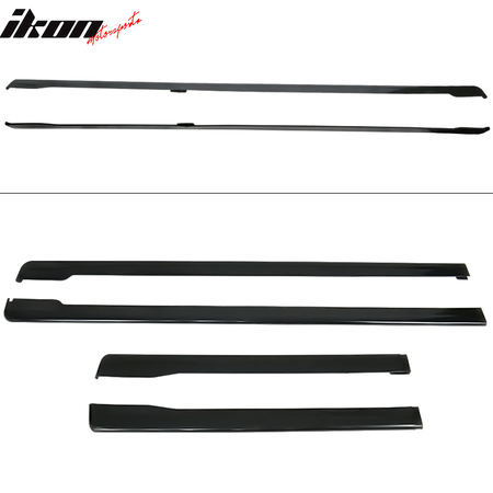 Fits 15-21 Subaru WRX STI Side Skirts Extension Splitter Rocker Panel Kit PP 2PC