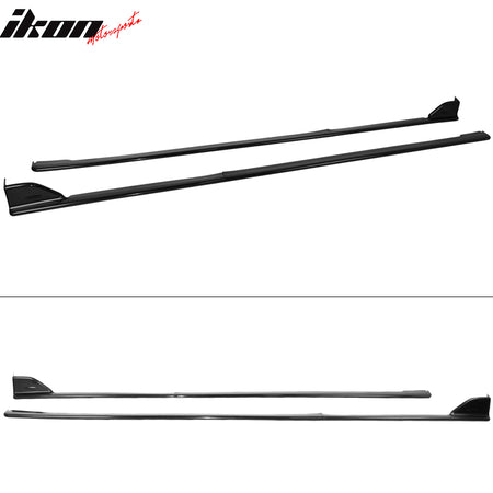 Fits 15-21 Subaru WRX STI Style 2PCS Car Side Skirts Extension Rocker Panel PP