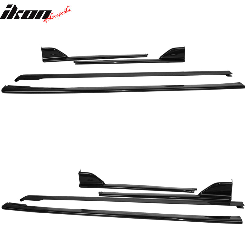 Fits 15-21 Subaru WRX STI Style 2PCS Car Side Skirts Extension Rocker Panel PP