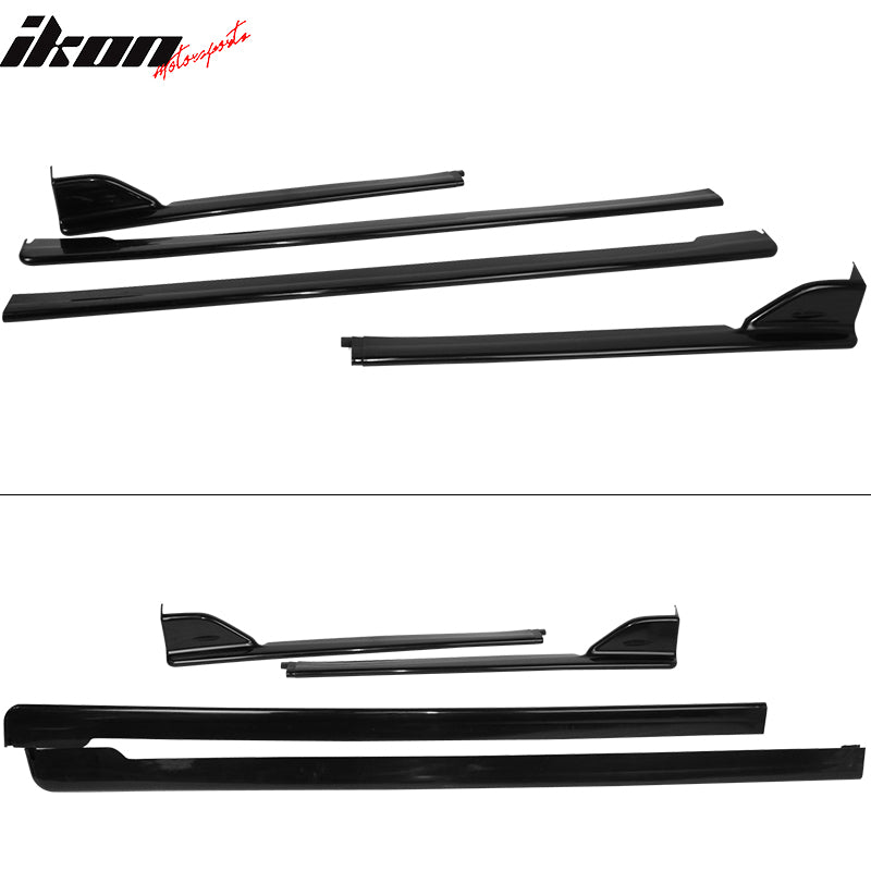 Fits 15-21 Subaru WRX STI Style 2PCS Car Side Skirts Extension Rocker Panel PP