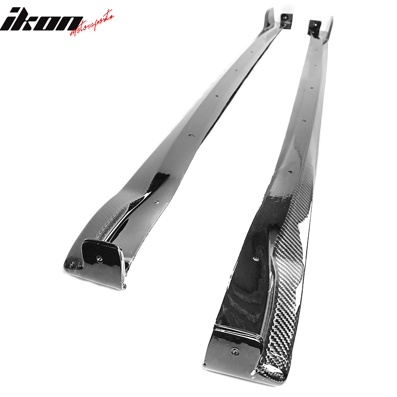 Fits 19-23 Toyota Corolla E210 Hatchback 5Dr Side Skirts Set - Carbon Fiber CF