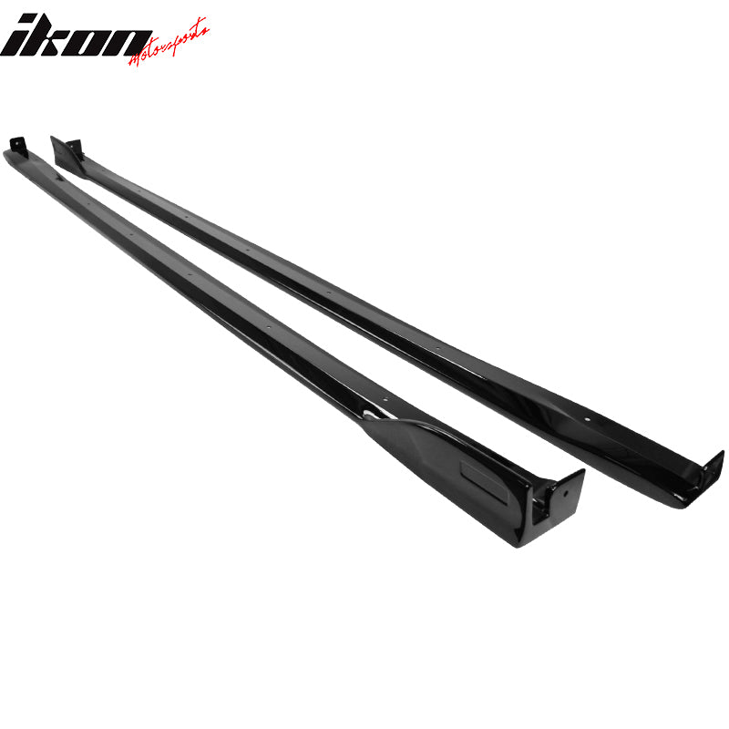 Fits 19-23 Toyota Corolla E210 Hatchback 5Dr Matte Black Side Skirts Set - ABS