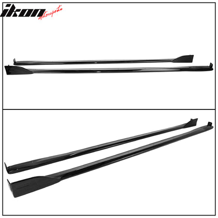 Fits 19-23 Toyota Corolla E210 Hatchback 5Dr Matte Black Side Skirts Set - ABS