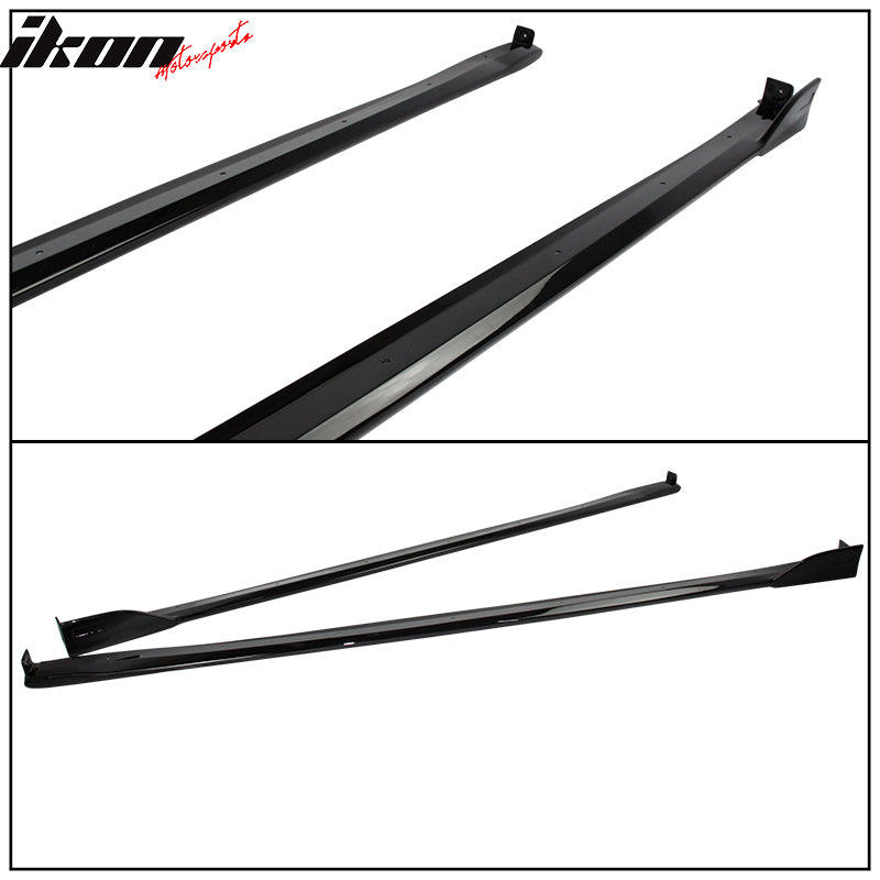 Fits 19-23 Toyota Corolla E210 Hatchback 5Dr Matte Black Side Skirts Set - ABS