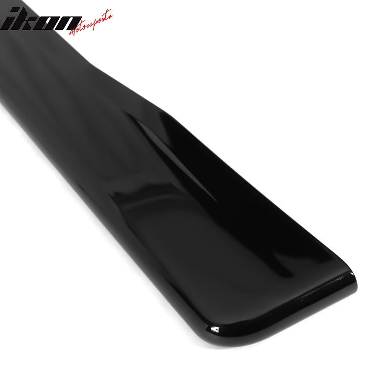 Fits 15-21 Subaru WRX STI 4PCS Side Skirts PP Painted #D4S Crystal Black Silica