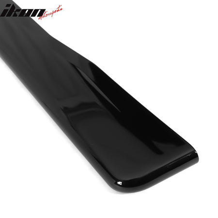 Fits 15-21 Subaru WRX STI 4PCS Side Skirts PP Painted #D4S Crystal Black Silica