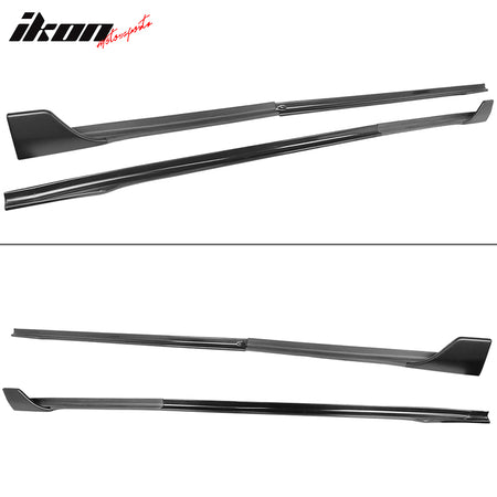 Fits 17-23 Tesla Model 3 V Style Side Skirts Extension Lip Rocker Panel PP 6PCS