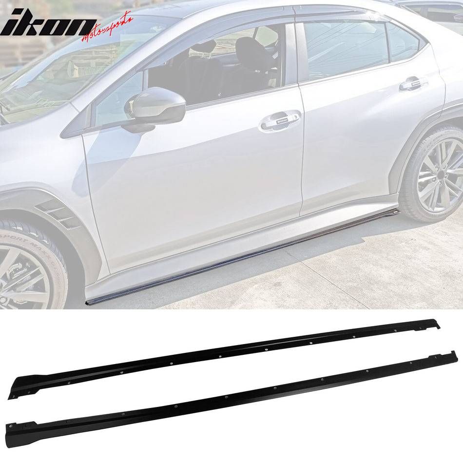 2022-2024 Subaru WRX Unpainted Side Skirts Extension Rocker Panel Pair