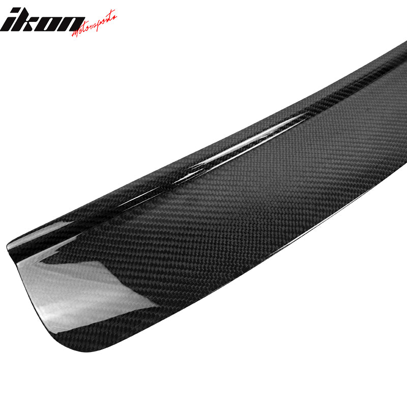 Fit 10-16 BMW F11 5-Sereis Carbon Fiber CF Rear Bumper Boot Protector Step Plate