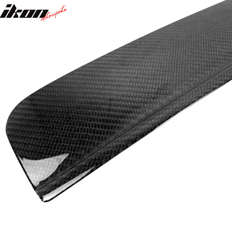 Fit 10-16 BMW F11 5-Sereis Carbon Fiber CF Rear Bumper Boot Protector Step Plate