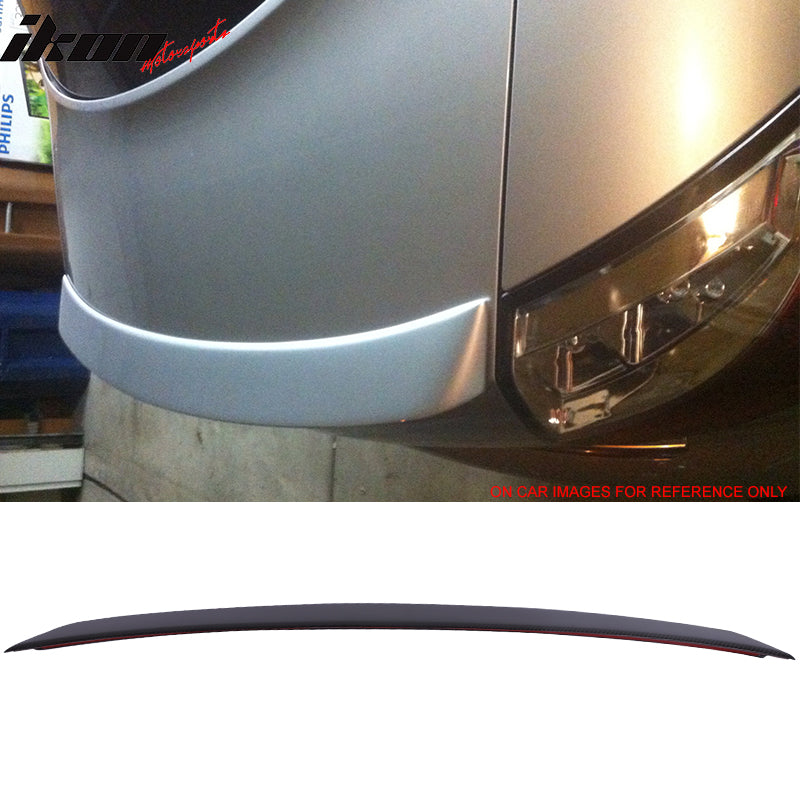 IKON MOTORSPORTS, Trunk Spoiler Compatible With 2002-2005 Audi A4 B6 4Dr Sedan , Matte Carbon Fiber Rear Spoiler Wing, 2003 2004