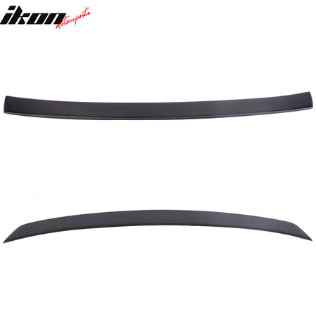 IKON MOTORSPORTS, Trunk Spoiler Compatible With 2002-2005 Audi A4 B6 4Dr Sedan , Matte Carbon Fiber Rear Spoiler Wing, 2003 2004